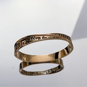 18K Gold Plated Designer Inspired Bangle Bracelet